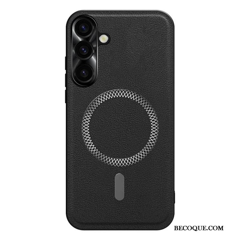 Puhelinkuoret Samsung Galaxy S26 Plus Nahkaefekti Ja Metallinen Linssikehys