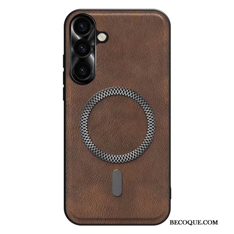 Puhelinkuoret Samsung Galaxy S26 Plus Nahkaefekti Ja Metallinen Linssikehys