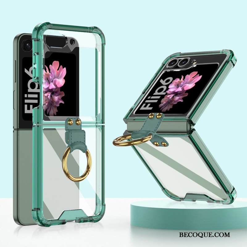 Puhelinkuoret Samsung Galaxy Z Flip 7 Fe Läpinäkyvä Sormusteline Gkk