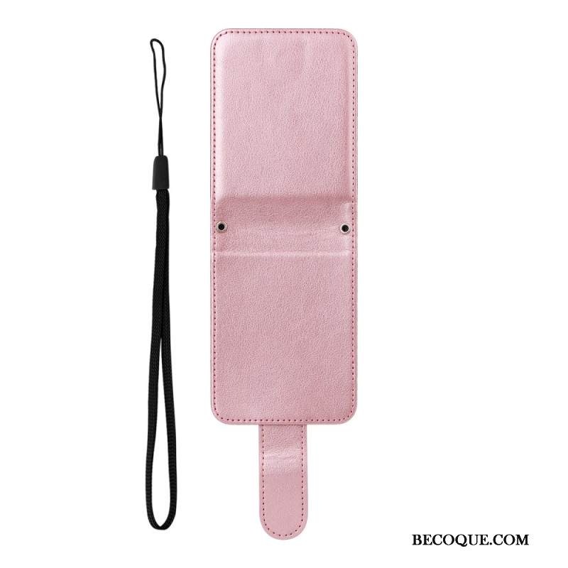 Puhelinkuoret Samsung Galaxy Z Flip 7 Fe Nahkakuvioinen Korttikotelo