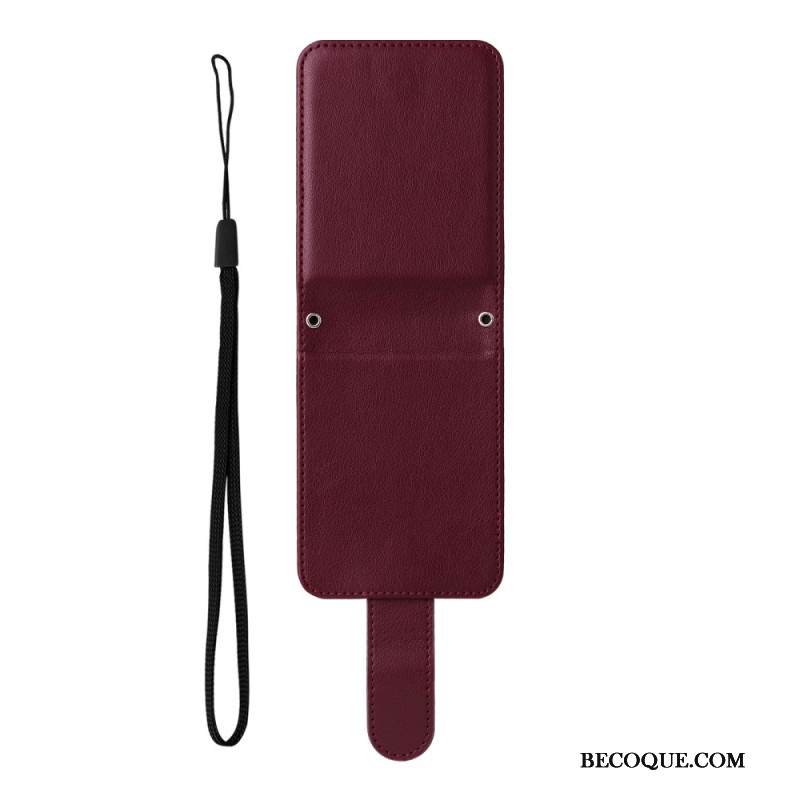 Puhelinkuoret Samsung Galaxy Z Flip 7 Fe Nahkakuvioinen Korttikotelo