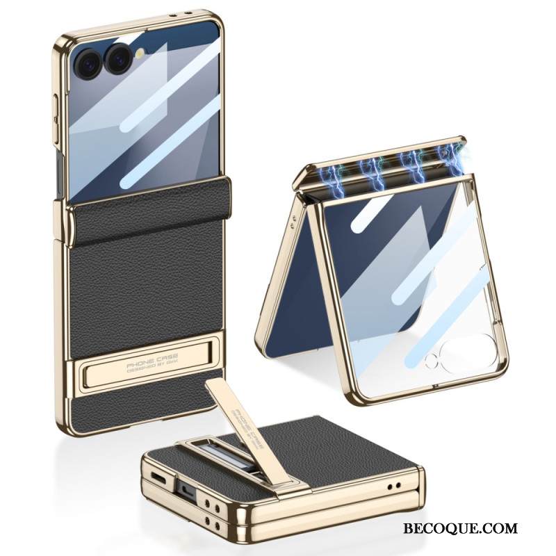 Puhelinkuoret Samsung Galaxy Z Flip 7 Keinonahka Ja Gkk-tuki