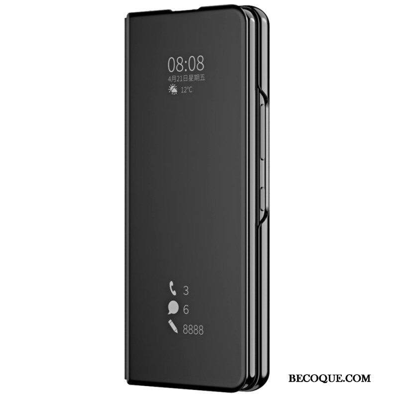 Puhelinkuoret Samsung Galaxy Z Fold 4 Kotelot Flip Peili Ja Läpinäkyvyys