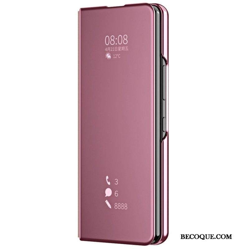 Puhelinkuoret Samsung Galaxy Z Fold 4 Kotelot Flip Peili Ja Läpinäkyvyys