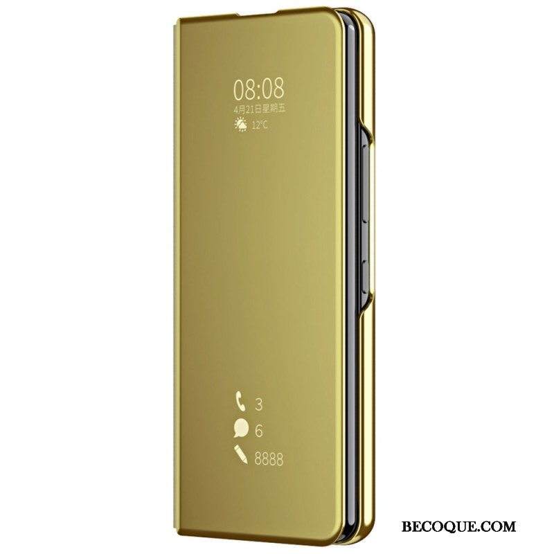 Puhelinkuoret Samsung Galaxy Z Fold 4 Kotelot Flip Peili Ja Läpinäkyvyys