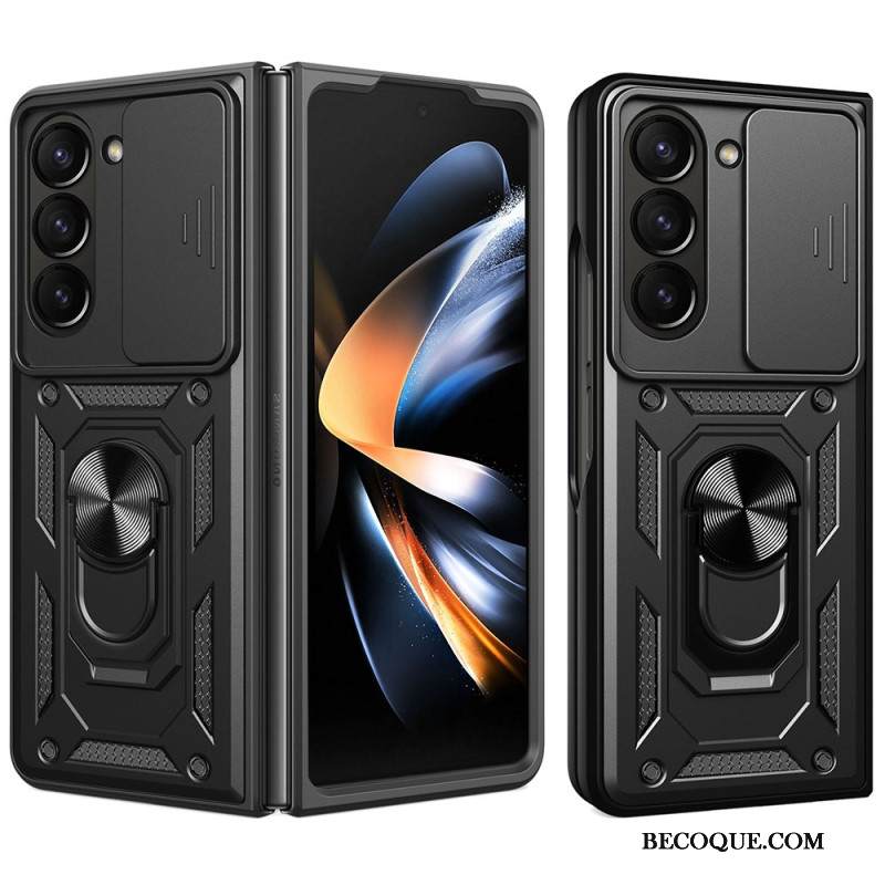 Puhelinkuoret Samsung Galaxy Z Fold 7 Sormuspidike Ja Liukuva Kameransuoja