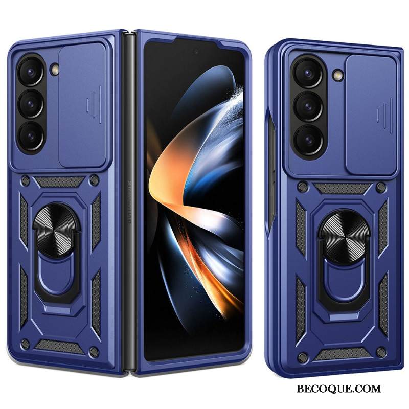 Puhelinkuoret Samsung Galaxy Z Fold 7 Sormuspidike Ja Liukuva Kameransuoja