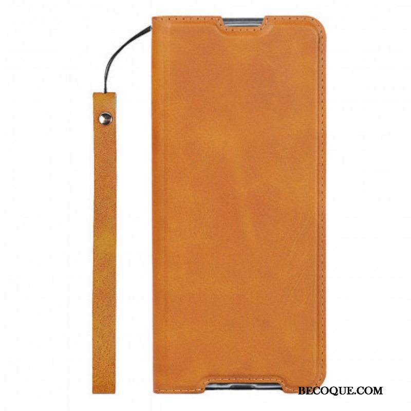 Puhelinkuoret Sony Xperia 1 III Suojaketju Kuori Kotelot Flip Faux Leather Class Strappy