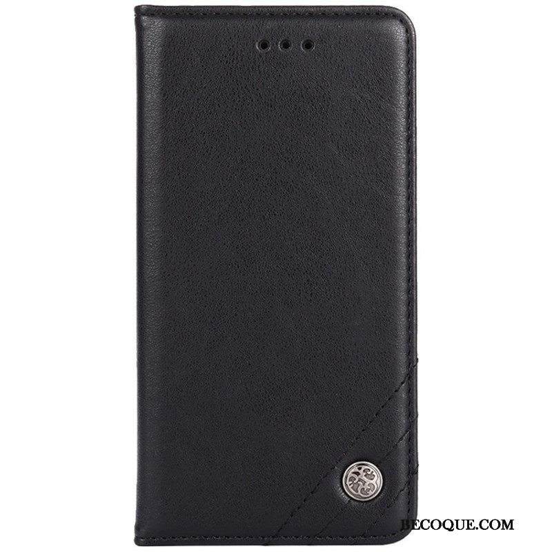 Puhelinkuoret Sony Xperia 10 IV Kotelot Flip Keinonahkainen Koristeniitti