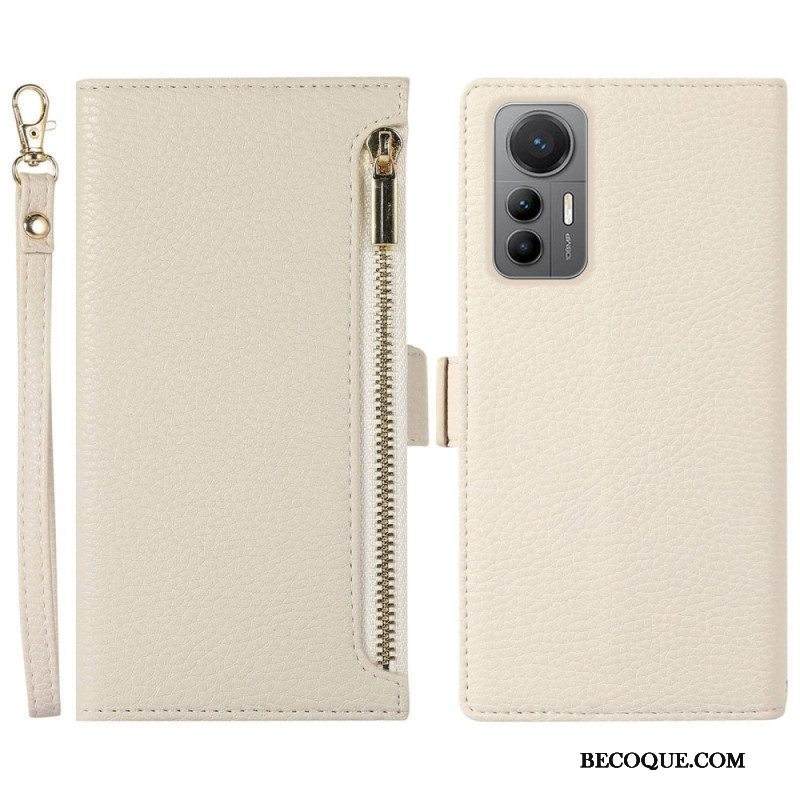 Puhelinkuoret Xiaomi 12 Lite Kotelot Flip Etupussi Ja Kaulanauha