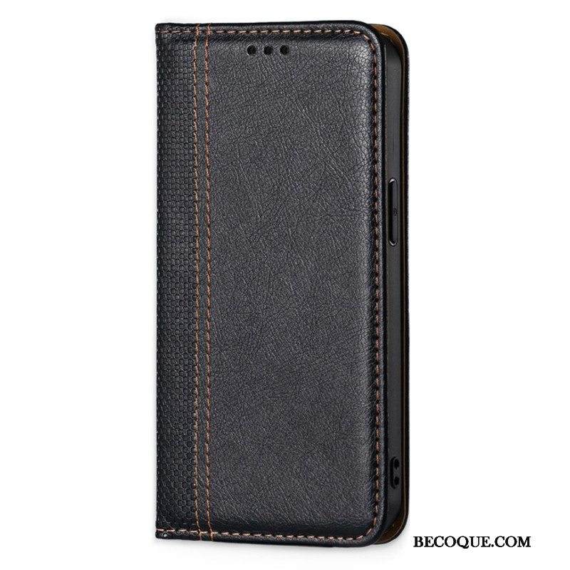 Puhelinkuoret Xiaomi 12 Pro Kotelot Flip Vintage Nahkaefekti