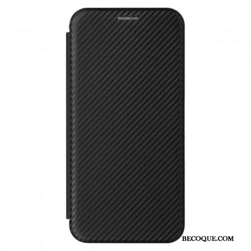 Puhelinkuoret Xiaomi Redmi Note 10 / 10S Kotelot Flip Hiilikuitu Tukirenkaalla