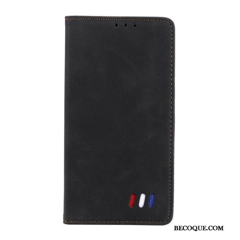 Puhelinkuoret Xiaomi Redmi Note 10 5G Kotelot Flip Tricolor Nahkatyyli