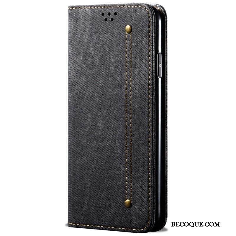 Puhelinkuoret Xiaomi Redmi Note 11 / 11S Kotelot Flip Denim Kangas