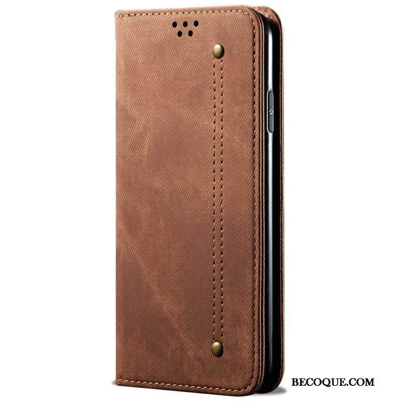 Puhelinkuoret Xiaomi Redmi Note 11 / 11S Kotelot Flip Denim Kangas