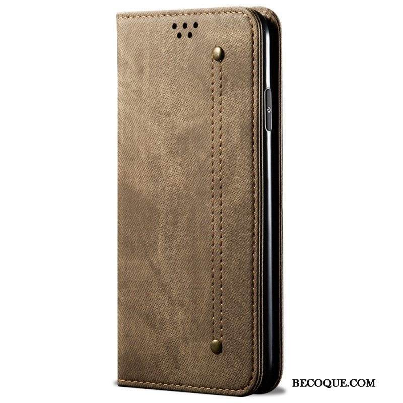 Puhelinkuoret Xiaomi Redmi Note 11 / 11S Kotelot Flip Denim Kangas