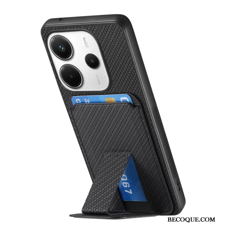 Puhelinkuoret Xiaomi Redmi Note 14 5g Hiilikuitukuvioinen Korttikotelo