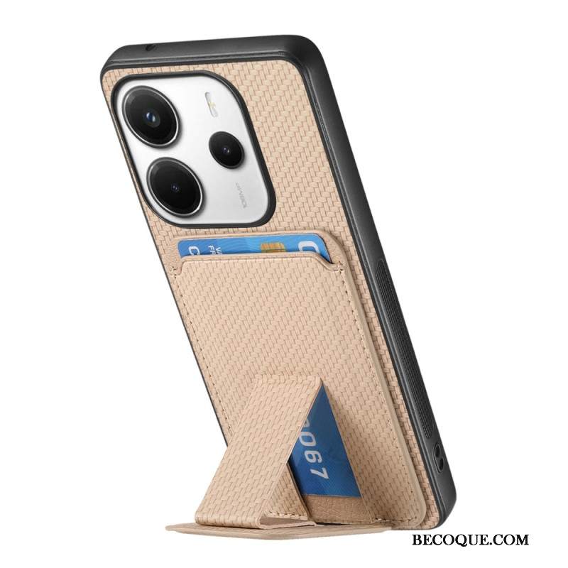 Puhelinkuoret Xiaomi Redmi Note 14 5g Hiilikuitukuvioinen Korttikotelo