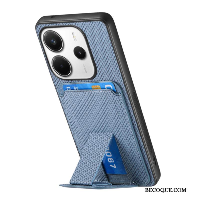 Puhelinkuoret Xiaomi Redmi Note 14 5g Hiilikuitukuvioinen Korttikotelo