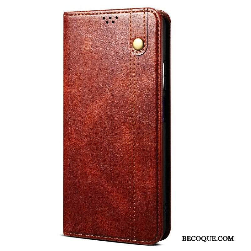 Puhelinkuoret iPhone 13 Mini Kotelot Flip Vahattua Tekonahkaa