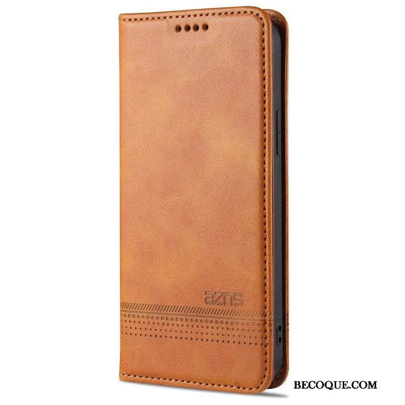 Puhelinkuoret iPhone 13 Pro Kotelot Flip Azns-nahkamuotoilu