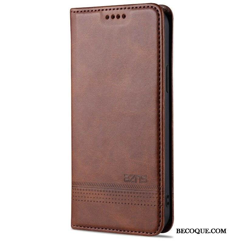 Puhelinkuoret iPhone 13 Pro Kotelot Flip Azns-nahkamuotoilu