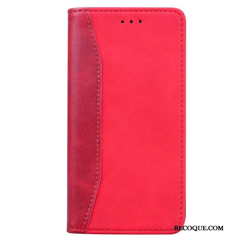 Puhelinkuoret iPhone 13 Pro Kotelot Flip Kaksisävyinen Business Leather -efekti