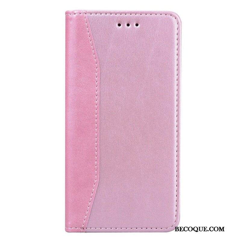 Puhelinkuoret iPhone 13 Pro Kotelot Flip Kaksisävyinen Business Leather -efekti