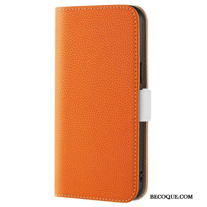 Puhelinkuoret iPhone 14 Kotelot Flip Litsi Tekonahkaa