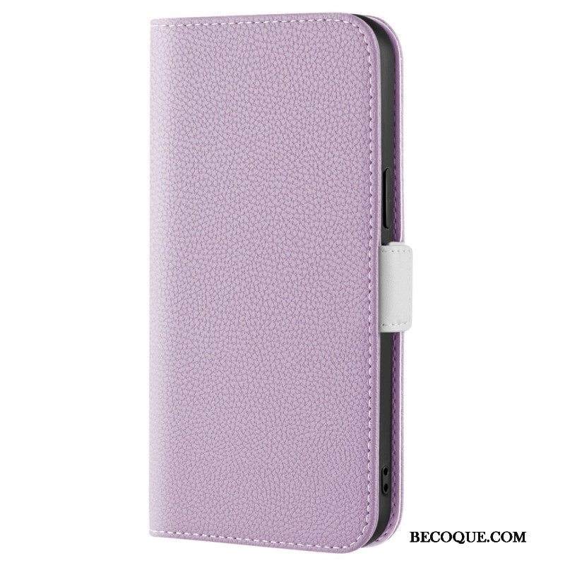 Puhelinkuoret iPhone 14 Kotelot Flip Litsi Tekonahkaa