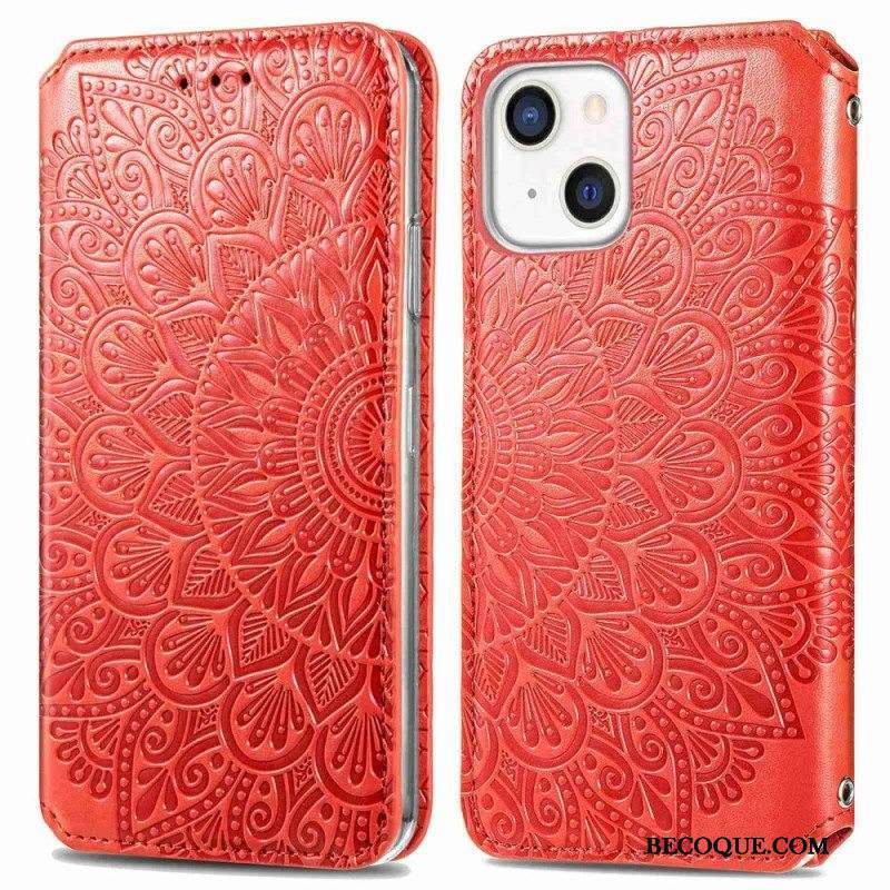 Puhelinkuoret iPhone 14 Plus Kotelot Flip Mandala
