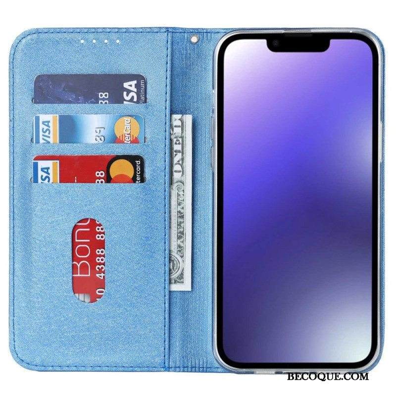 Puhelinkuoret iPhone 14 Suojaketju Kuori Kotelot Flip Strappy Silkki