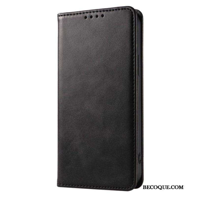 Puhelinkuoret iPhone 15 Plus Kotelot Flip Klassinen Nahkaefekti