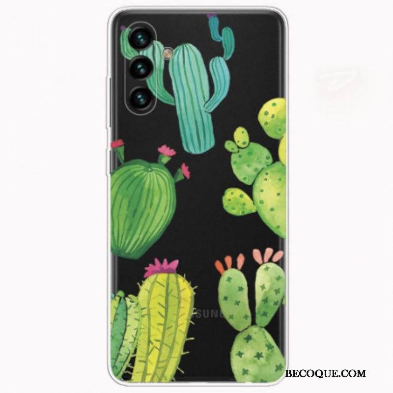 Case Samsung Galaxy A13 5G / A04s Akvarelli Kaktukset