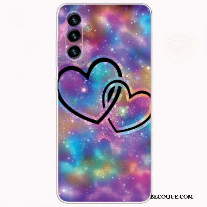 Case Samsung Galaxy A13 5G / A04s Ketjutetut Sydämet