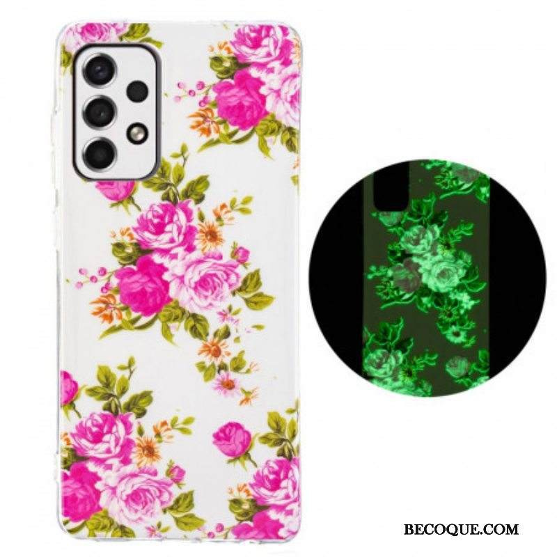 Case Samsung Galaxy A53 5G Fluoresoivat Liberty Flowers