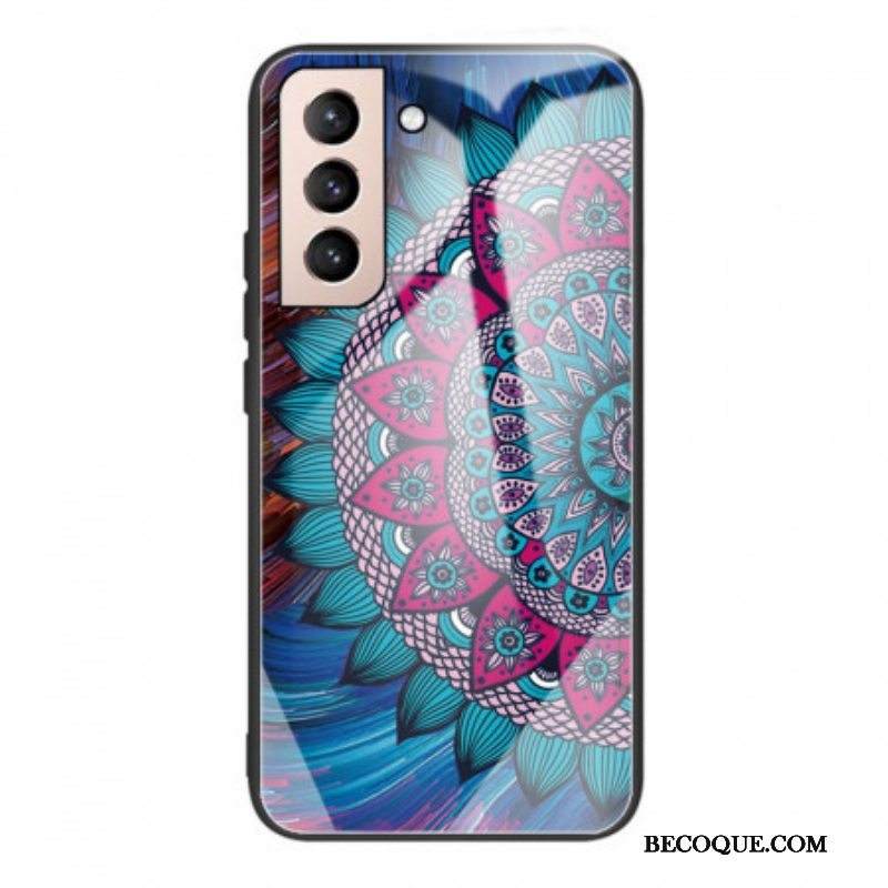 Case Samsung Galaxy S22 5G Mandala Karkaistu Lasi