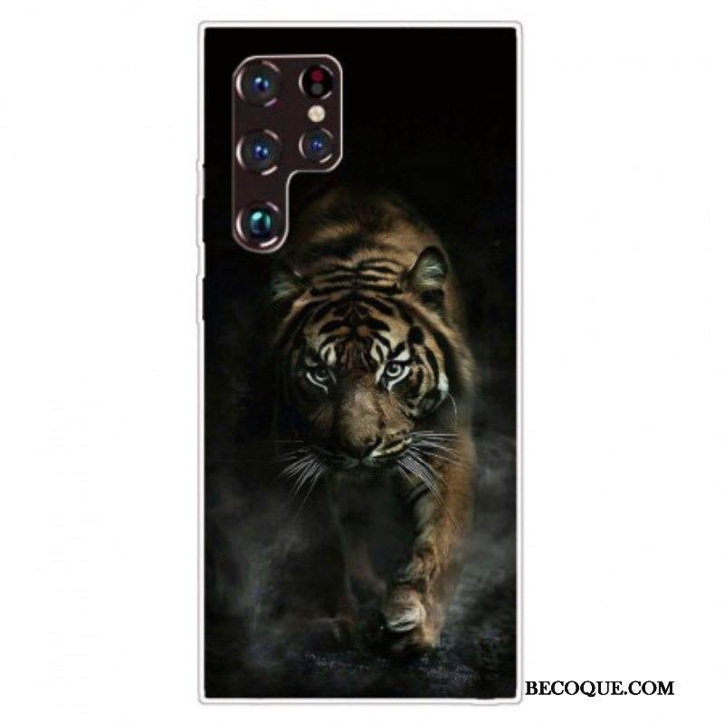Case Samsung Galaxy S22 Ultra 5G Joustava Tiger