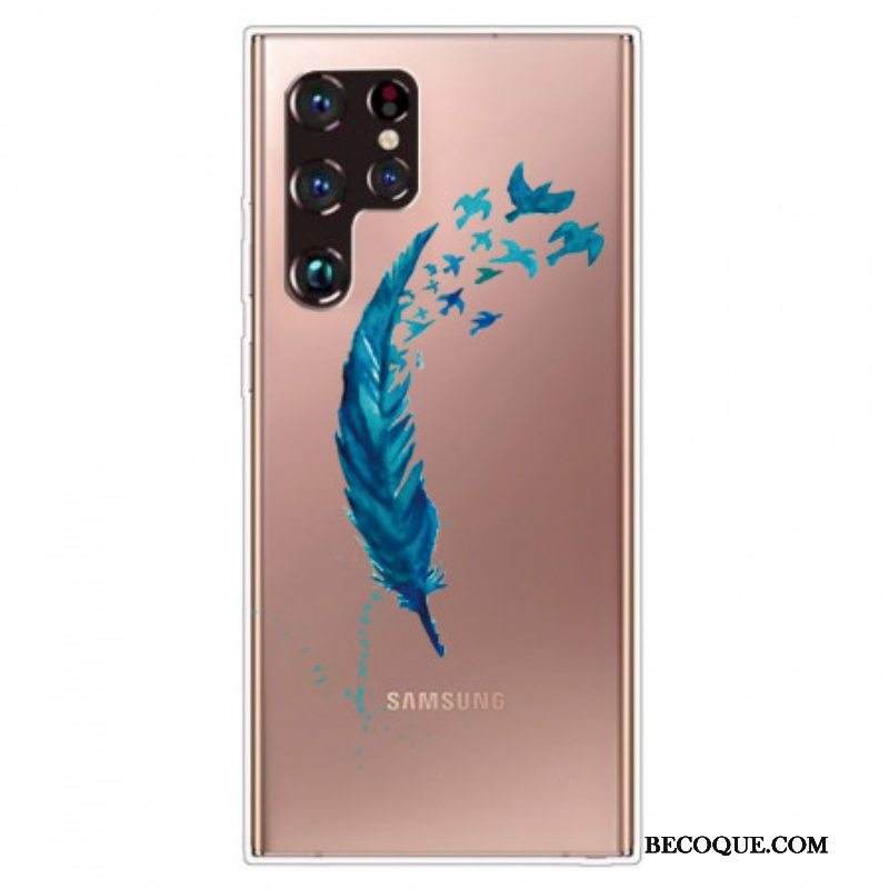 Case Samsung Galaxy S22 Ultra 5G Kaunis Höyhen