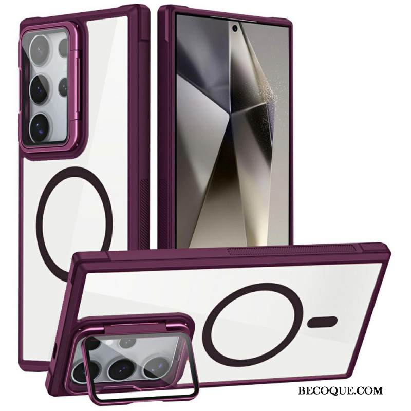 Case Samsung Galaxy S25 Ultra 5g Puhelinkuoret Magsafe-yhteensopiva Sisäänrakennetulla Jalustalla