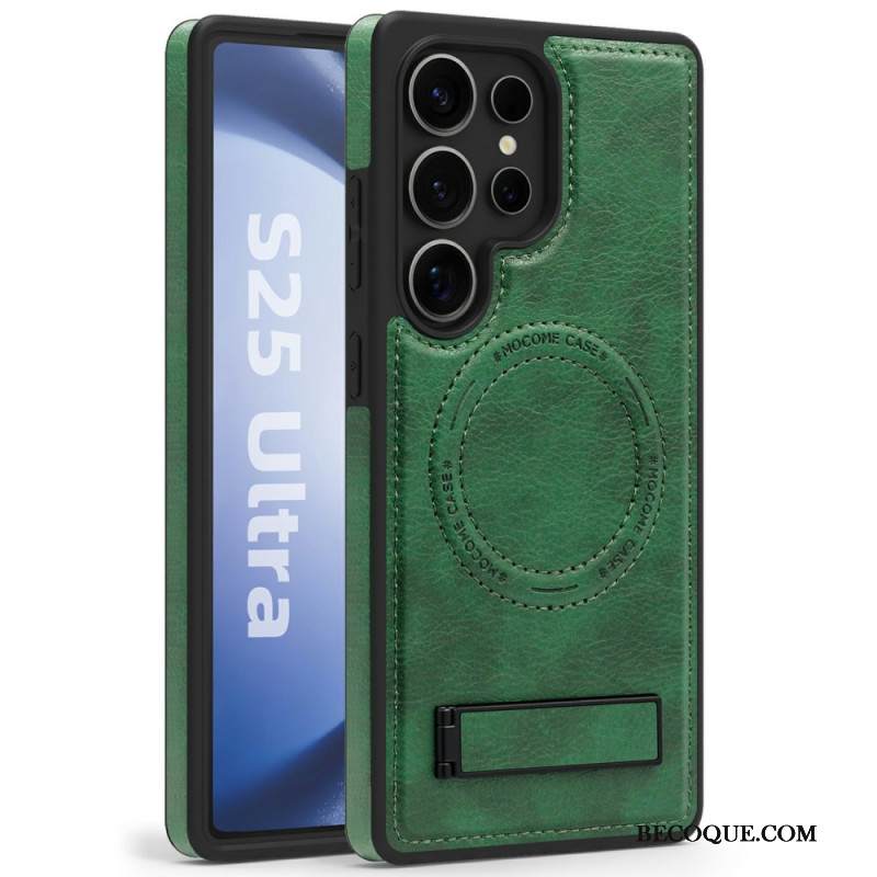 Case Samsung Galaxy S25 Ultra 5g Puhelinkuoret Nahkakuvio Yhteensopiva Magsafen Kanssa