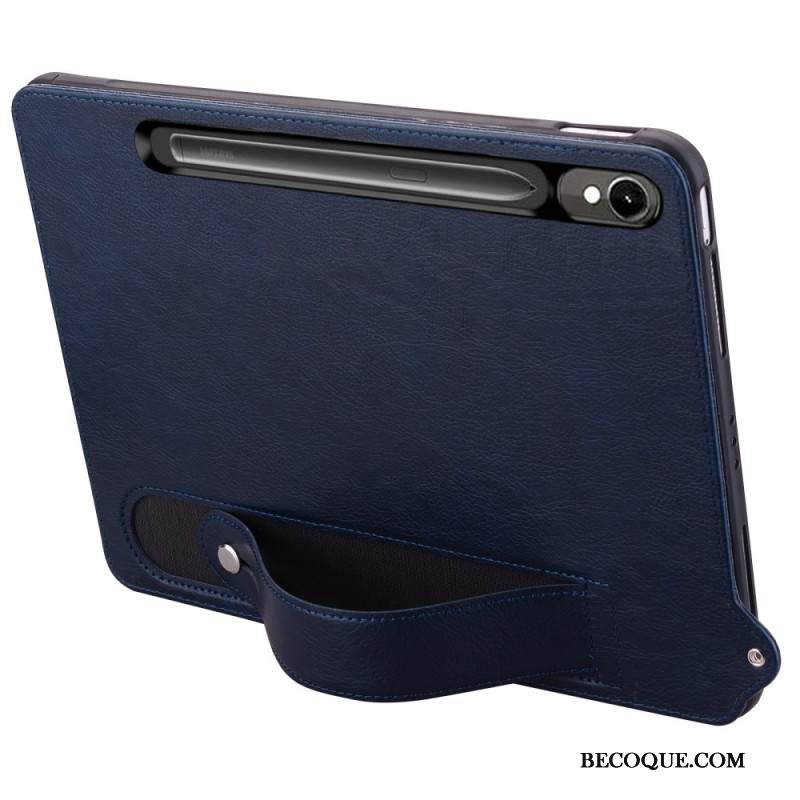 Case Samsung Galaxy Tab S10 Fe Puhelinkuoret Nahkaefekti Hihnalla