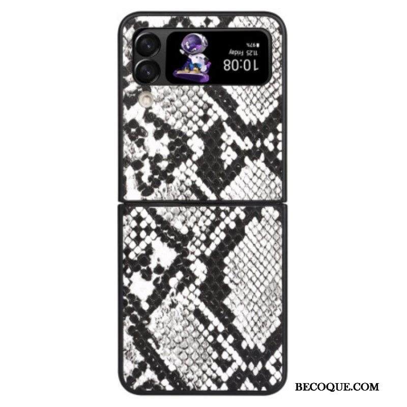 Case Samsung Galaxy Z Flip 4 Kotelot Flip Snake Skin Effect