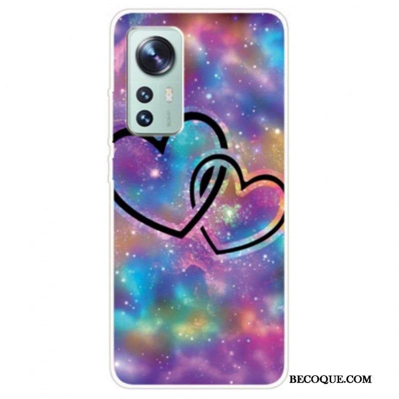 Case Xiaomi 12 Pro Silikoni Sydämet