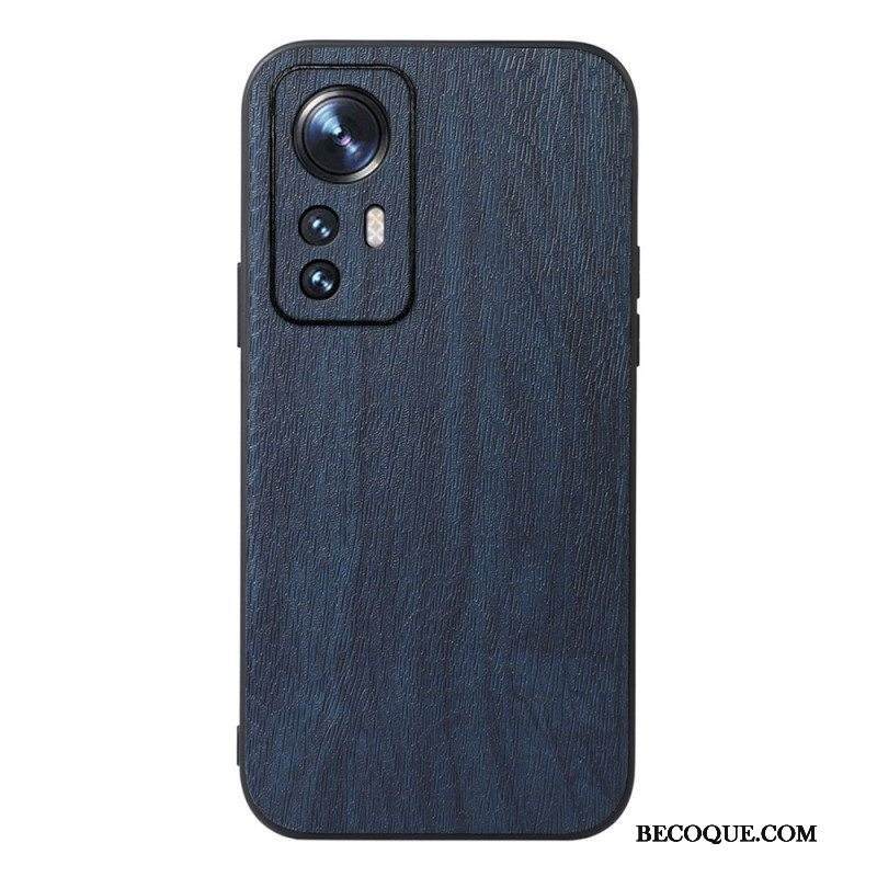 Case Xiaomi 12 Pro Tyylikäs Nahkainen Puuefekti