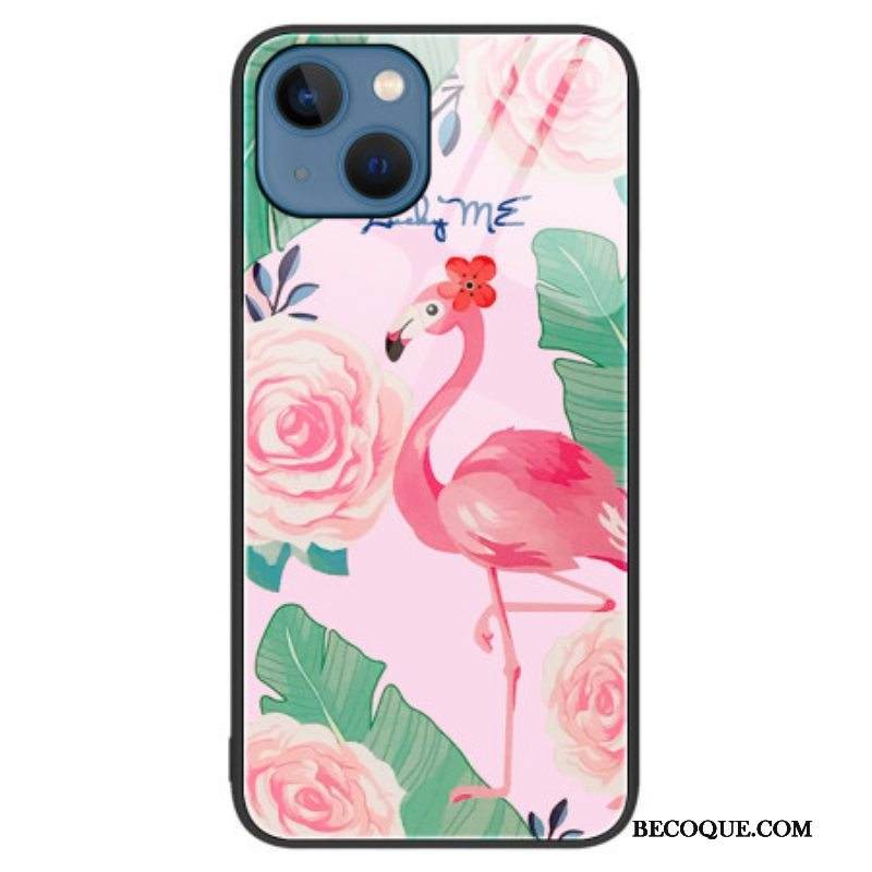 Case iPhone 15 Plus Flamingo Karkaistu Lasi