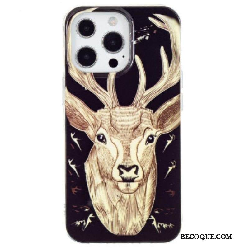 Case iPhone 15 Pro Fluoresoiva Hirvi