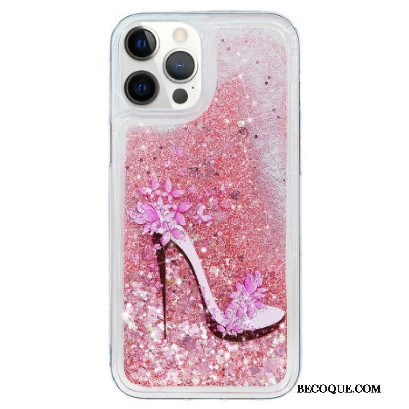 Case iPhone 15 Pro Paljettipumppu