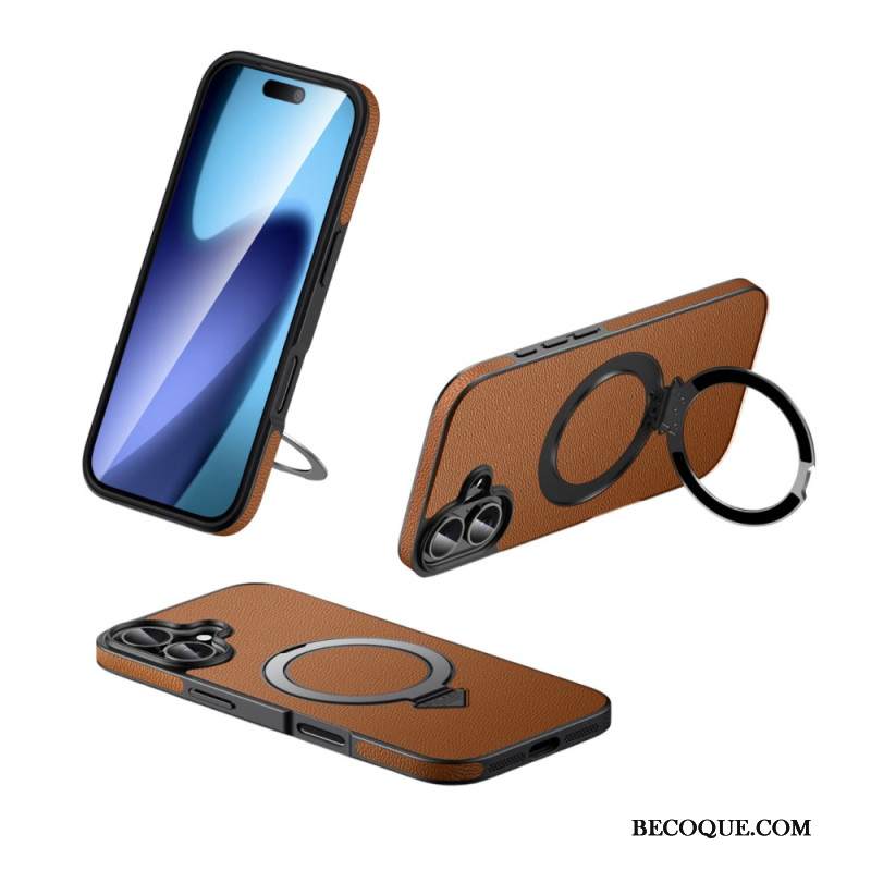 Case iPhone 17 Puhelinkuoret Magsafe-yhteensopiva Nahkakotelon Ja Jalustan Kanssa
