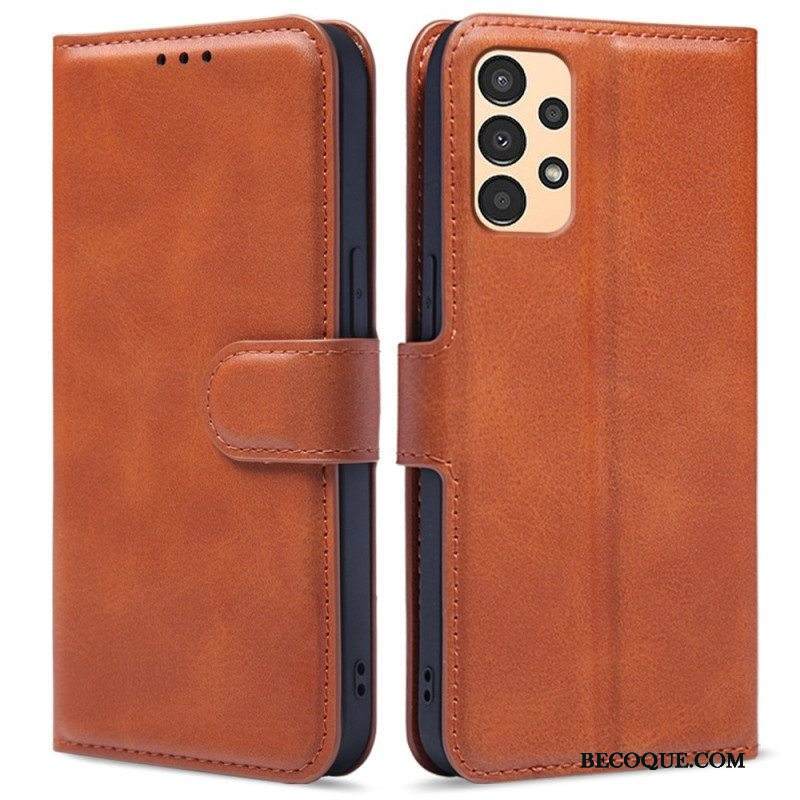 Flip Case Samsung Galaxy A13 Retro-nahkaefekti